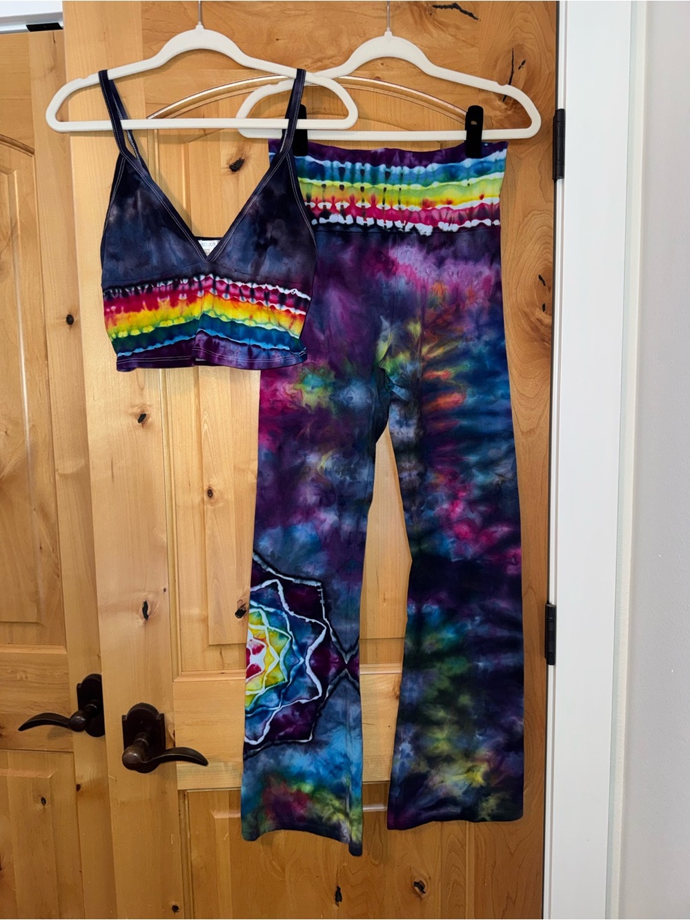 New Handmade Tie-Dye women’s pants and tank top set